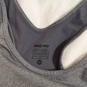 Nike Swoosh Workout Tank Top Grey Sz M